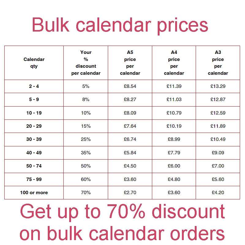2047 Personalised Photo Calendar