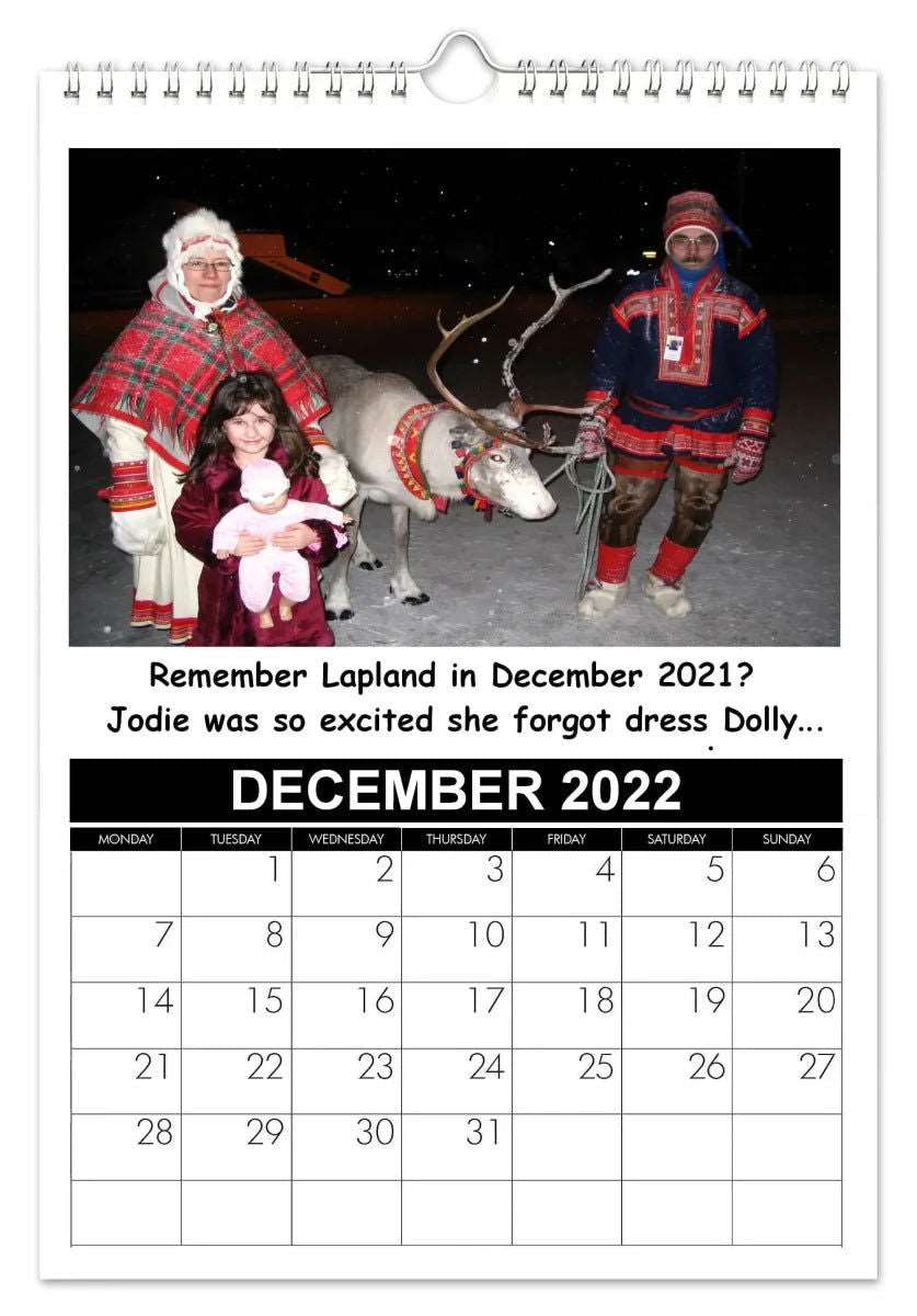 2047 Personalised Photo Calendar