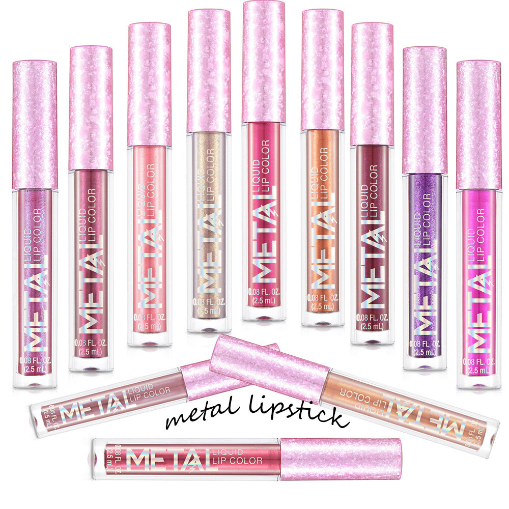 Metallic Liquid Lipstick Lip Gloss Does Not Stick To Cup Lip Glaze