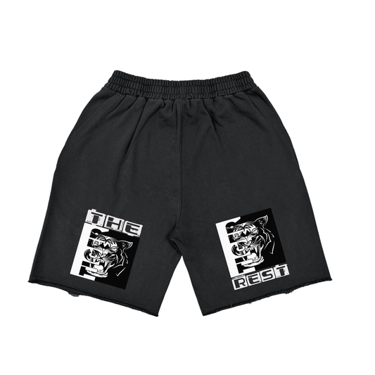 Vintage Washed Tiger Stripes Short Pants