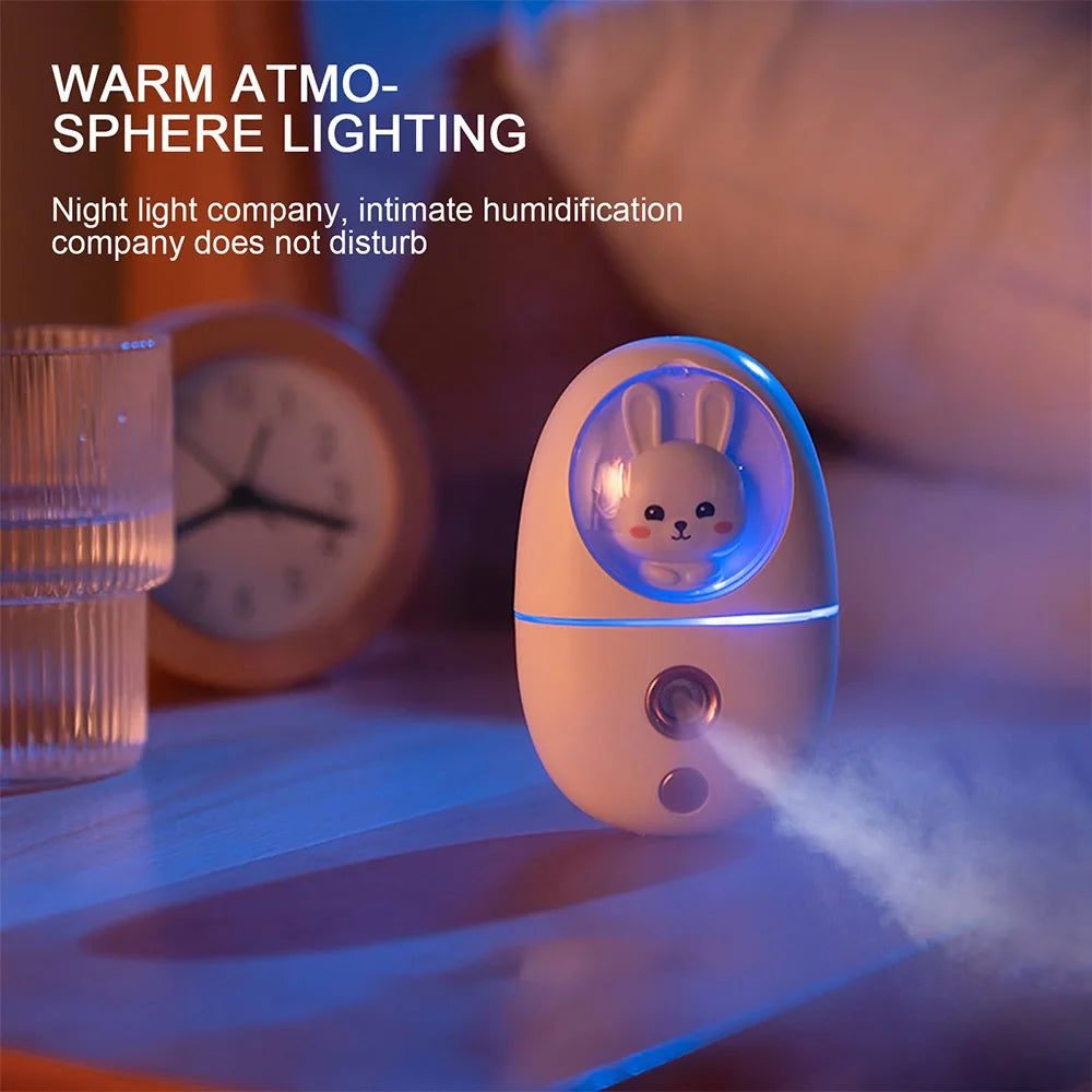 Cartoon 35ML Mini Facial Humidifier Face Nano Mist Sprayer Make Up
