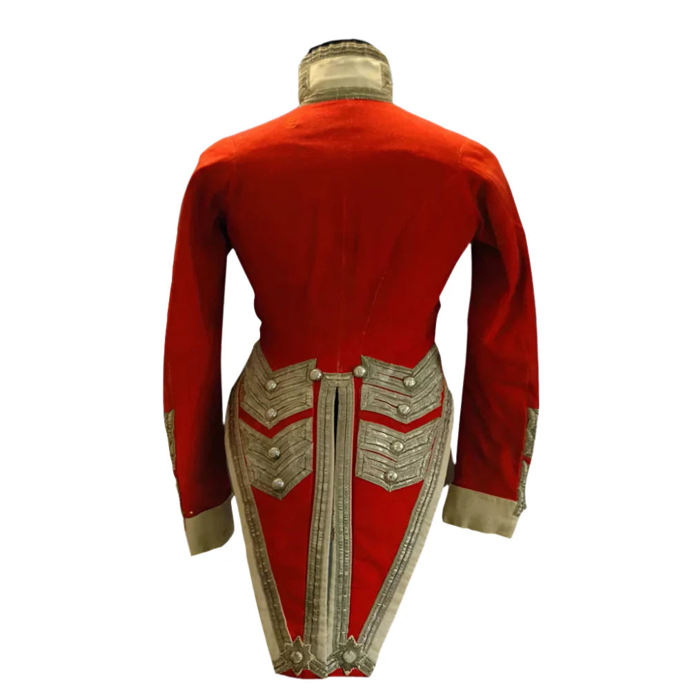 19th Century Red Military Tailcoat – Men’s Victorian Ball & Wedding Coat Costume