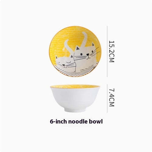 Cartoon And Plates Creative Rice Soup Bowls For Home Baking Dishes