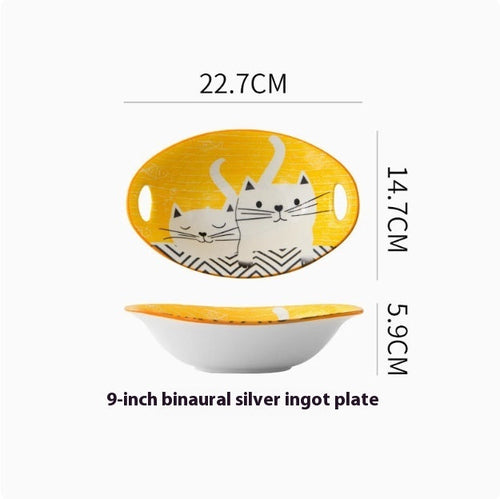 Cartoon And Plates Creative Rice Soup Bowls For Home Baking Dishes