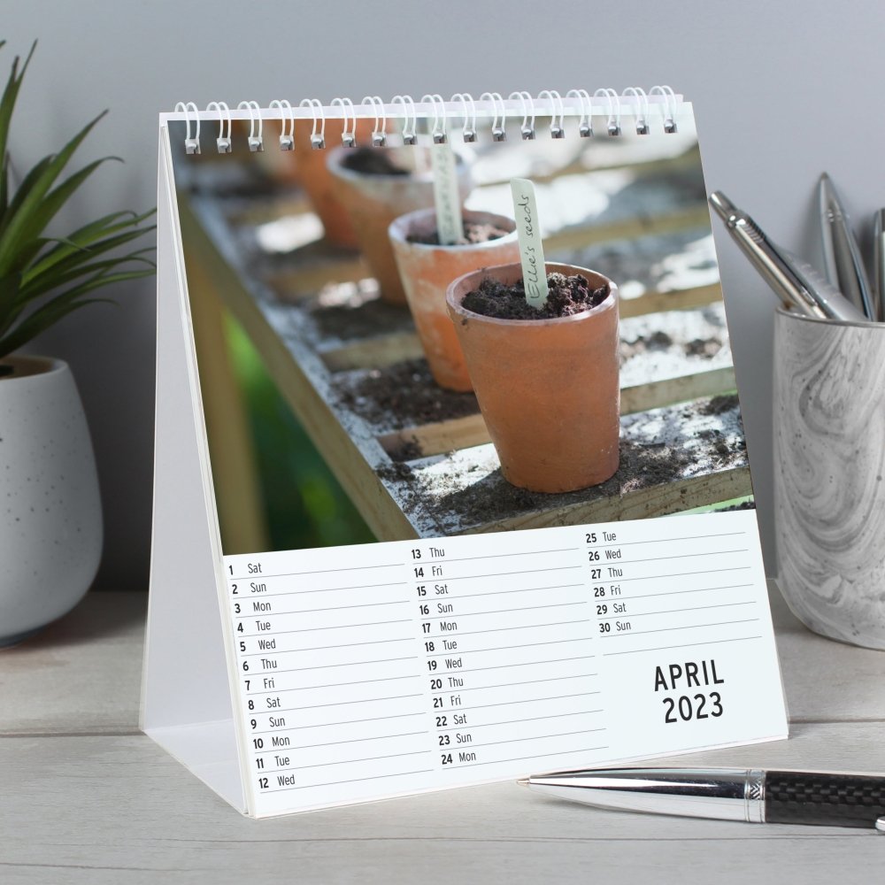 Personalised 2026 Gardening Desk Calendar