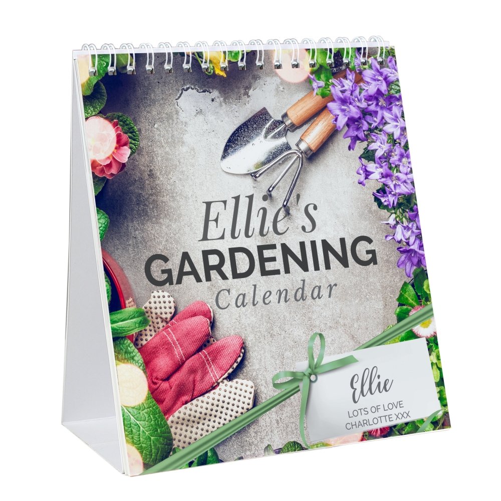 Personalised 2026 Gardening Desk Calendar