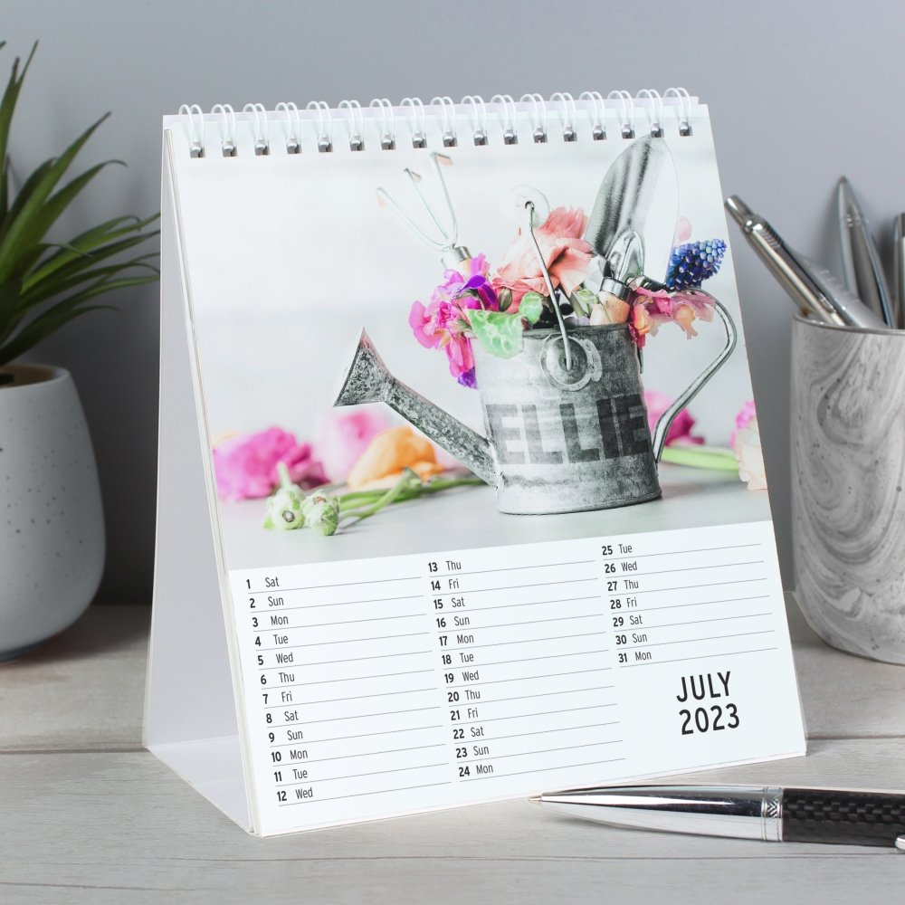 Personalised 2026 Gardening Desk Calendar