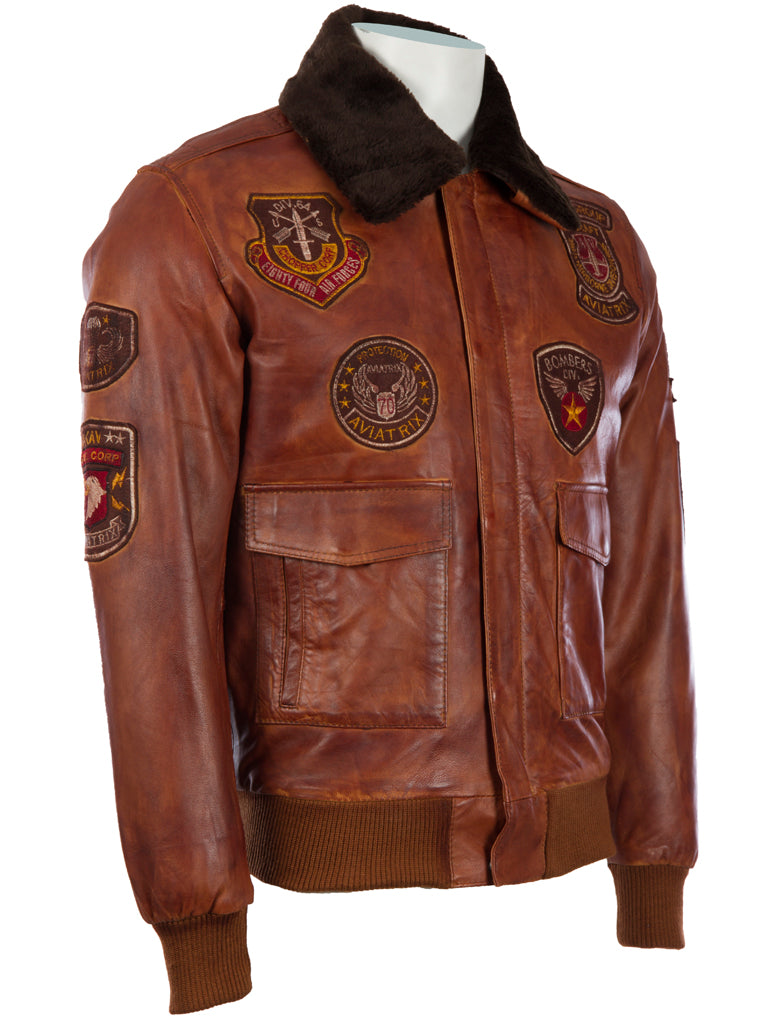 JWR3 Men's Aviator Bomber Jacket - Nevada Timber
