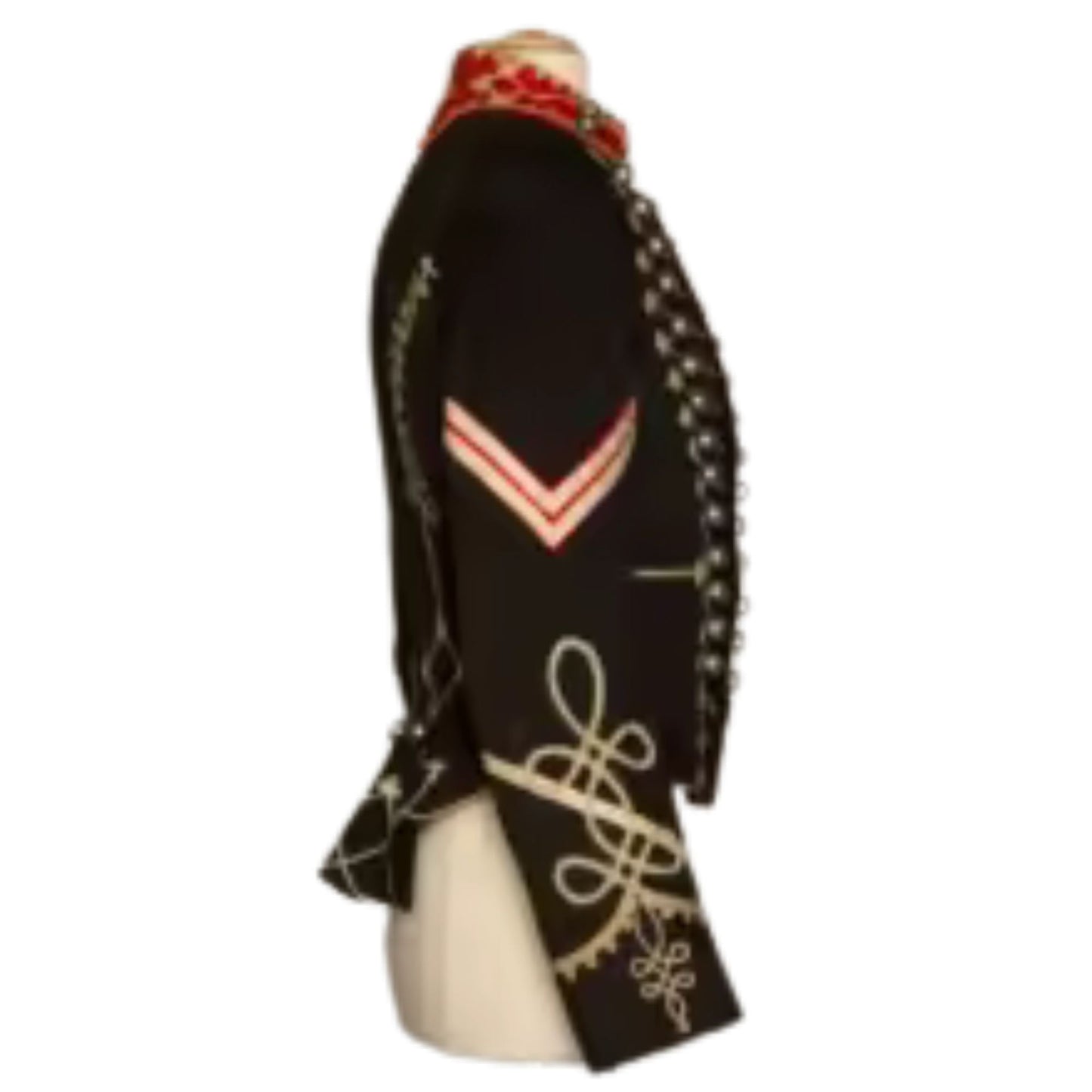 Military Hussar Black Coat Fashion Military Officer Jacket Uniform Vintage Gothic Jacket Custom Made Order