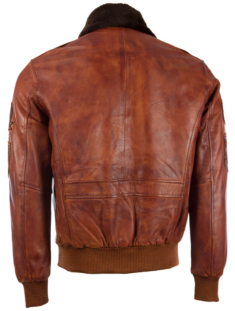 JWR3 Men's Aviator Bomber Jacket - Nevada Timber