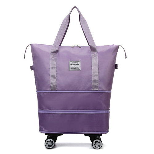 New Universal Wheel Travel Bag With Double-layer Dry And Wet