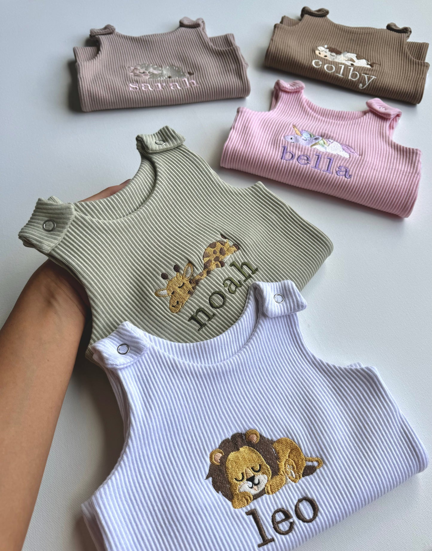 Animal Theme Personalised Dungarees