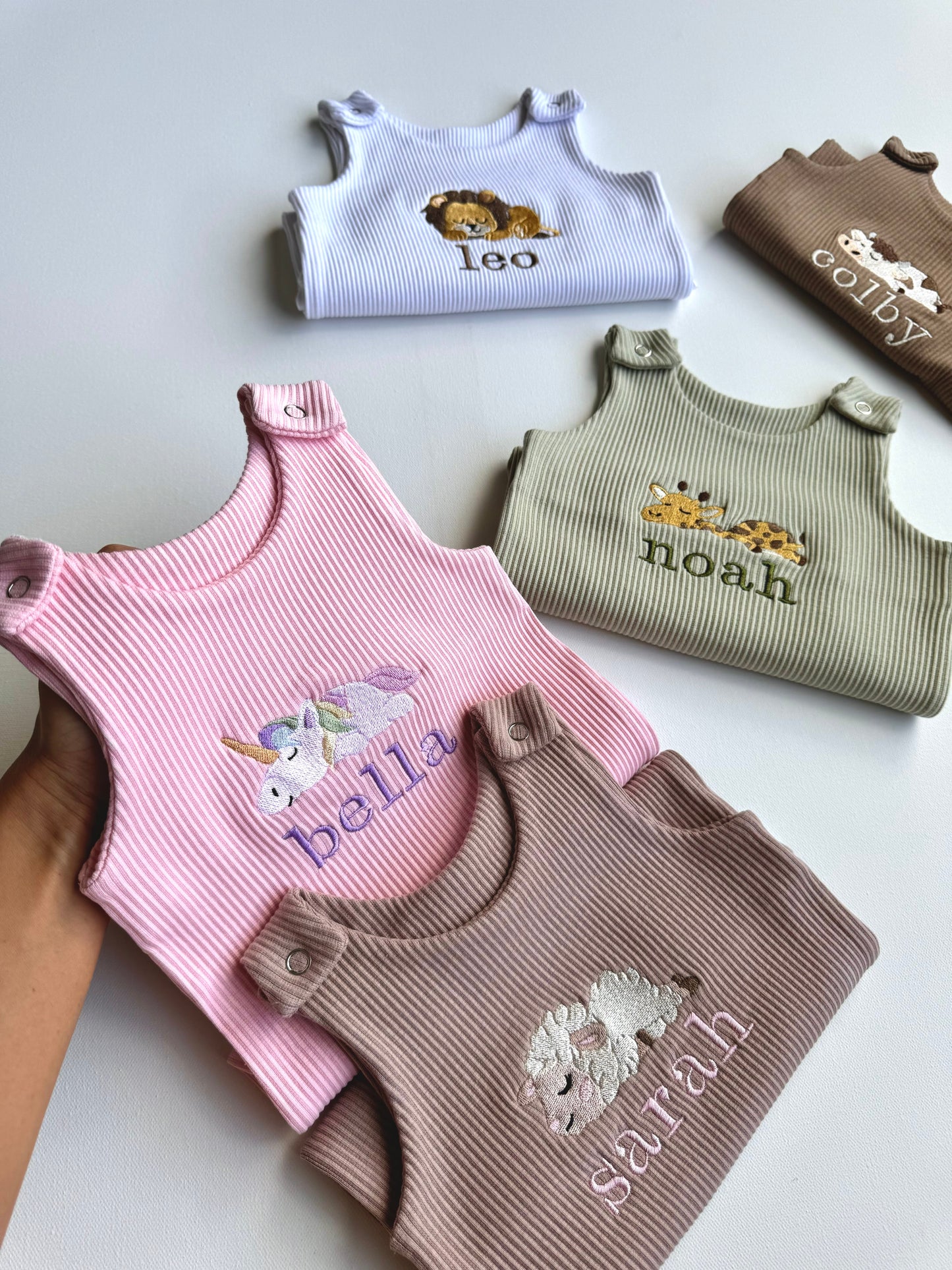 Animal Theme Personalised Dungarees