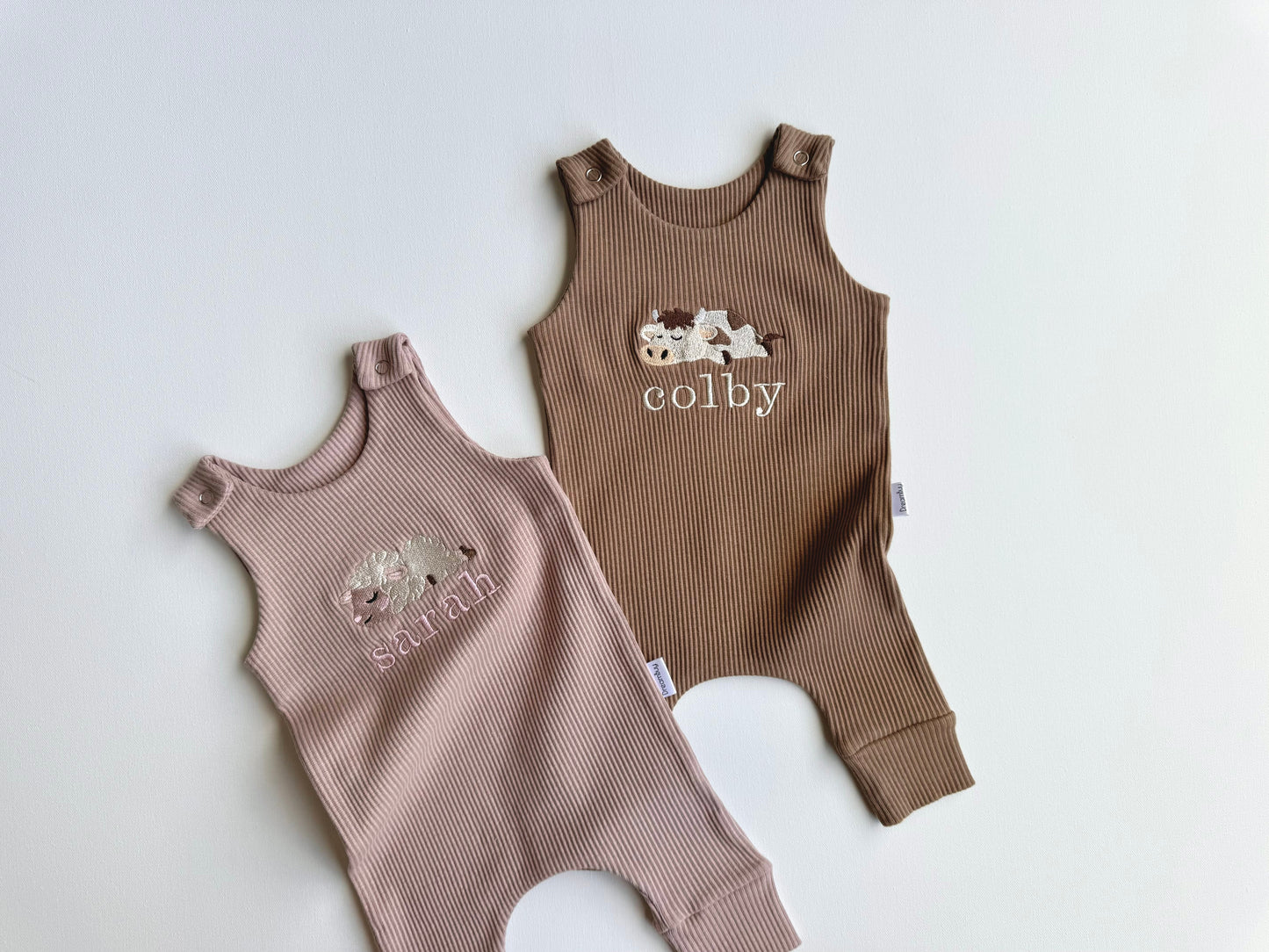 Animal Theme Personalised Dungarees