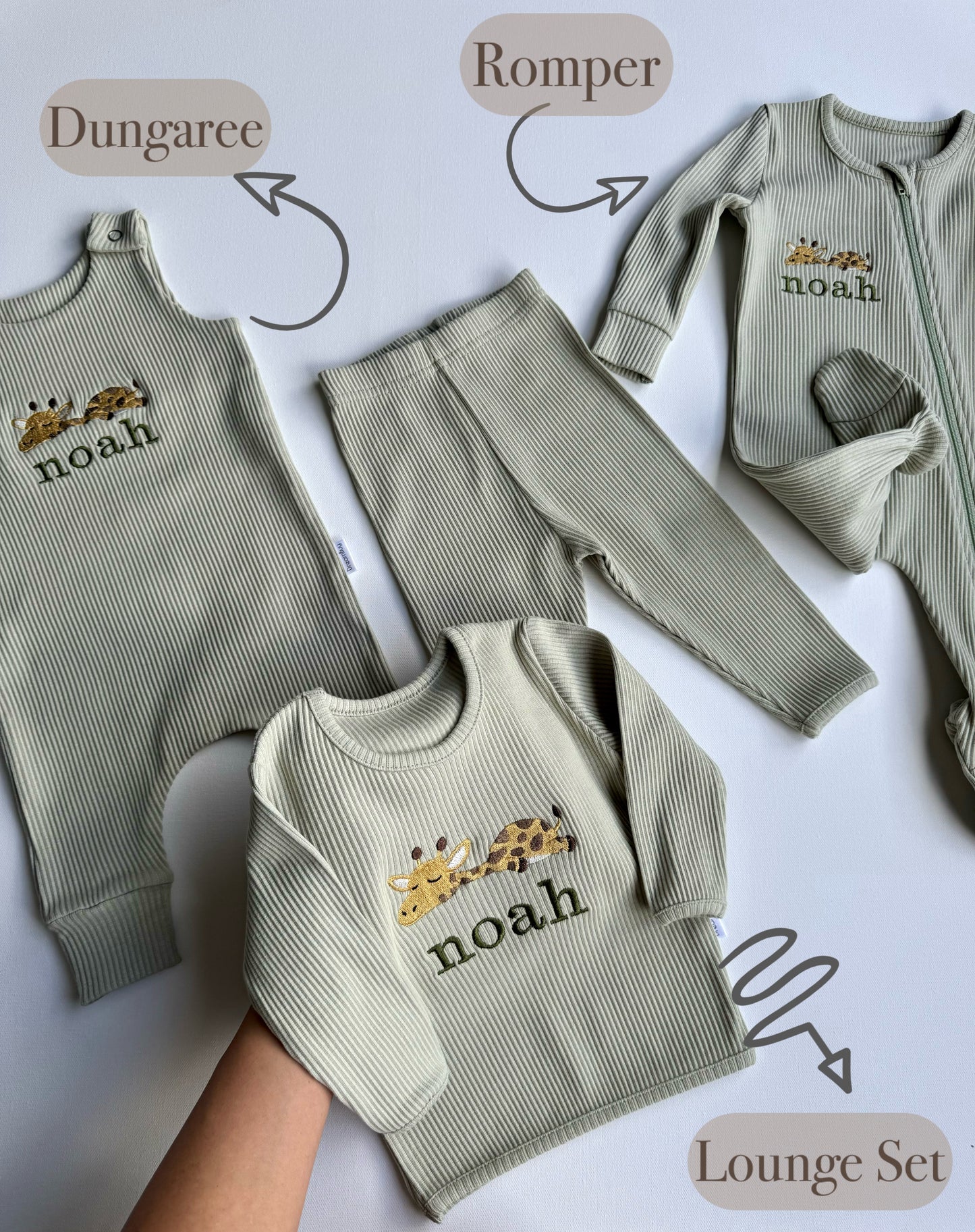 Animal Theme Personalised Dungarees
