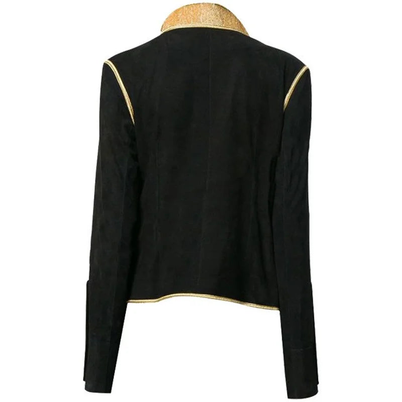 Women Authentic Scottish Hussar Braided Parade Jacket – Victorian Civil War Military Uniform Coat