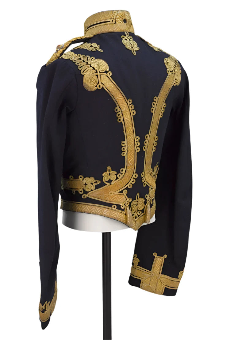 1909 Captain Costume – Victorian Civil War Royal Hussar Military Jacket & Napoleonic Gothic Officer Uniform