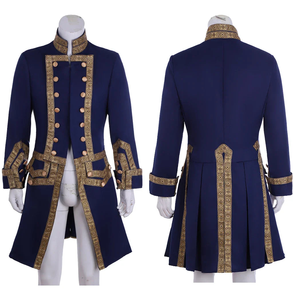 18th Century Men's Regency Royal Military Uniform – Colonial Tuxedo Jacket George Washington Hamilton