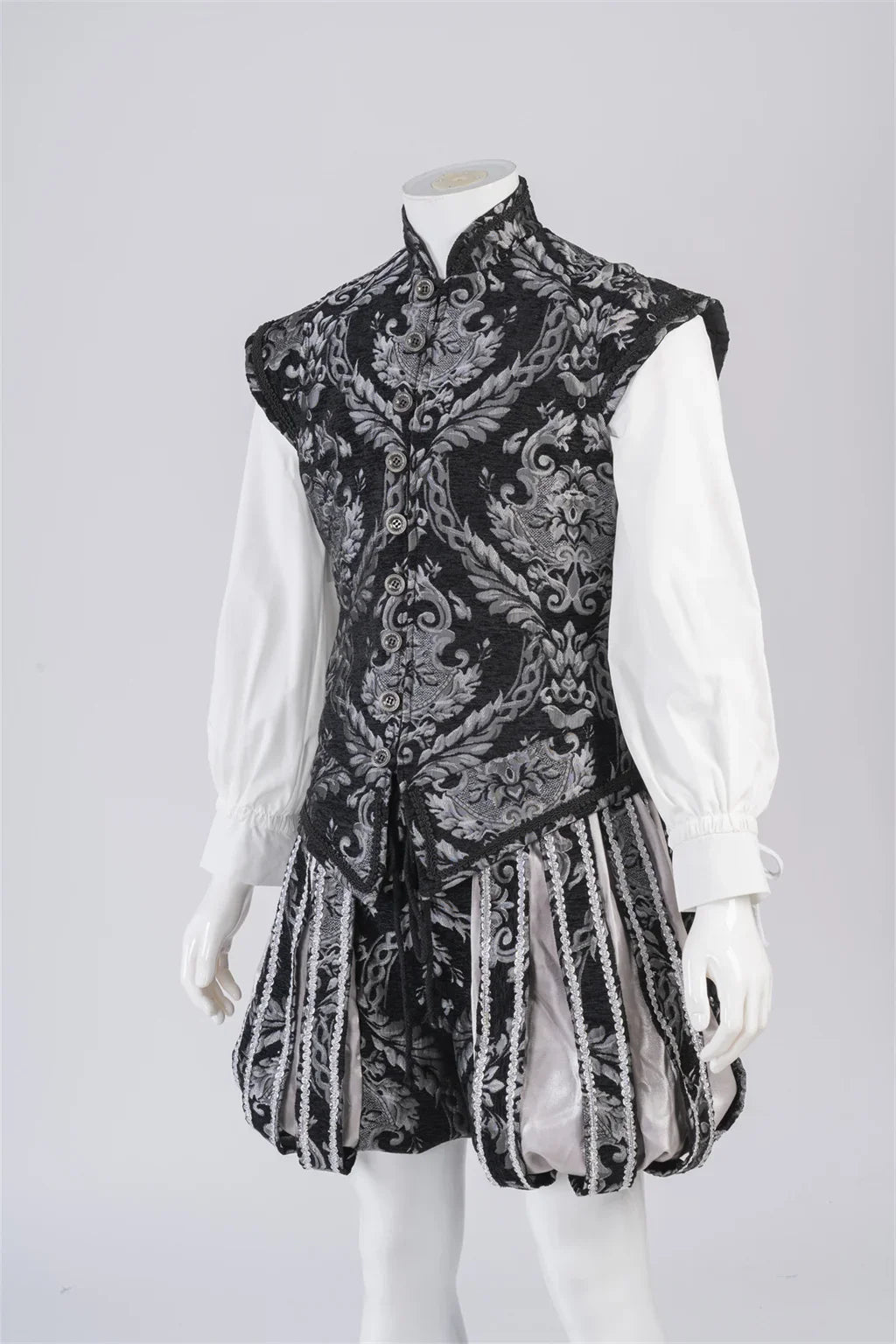 Men’s 15th‑Century Tudor Prince & King Renaissance Costume Vest & Pants Set – Authentic Elizabethan Outfit
