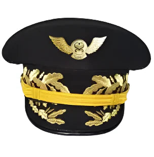 US Naval Commander Cap – Admiral Officer Hat for Men, Classic Military Uniform Accessory