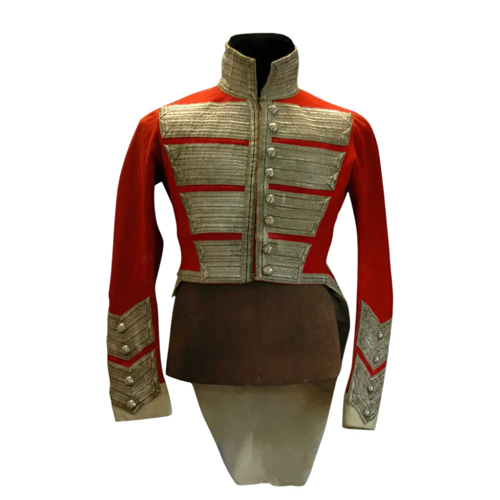 19th Century Red Military Tailcoat – Men’s Victorian Ball & Wedding Coat Costume