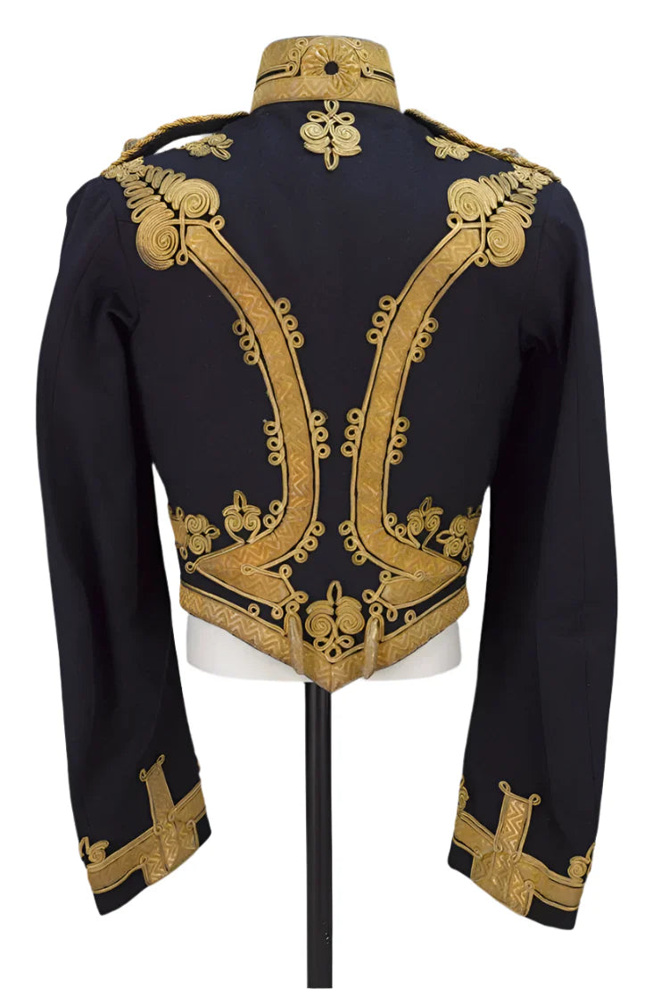 1909 Captain Costume – Victorian Civil War Royal Hussar Military Jacket & Napoleonic Gothic Officer Uniform