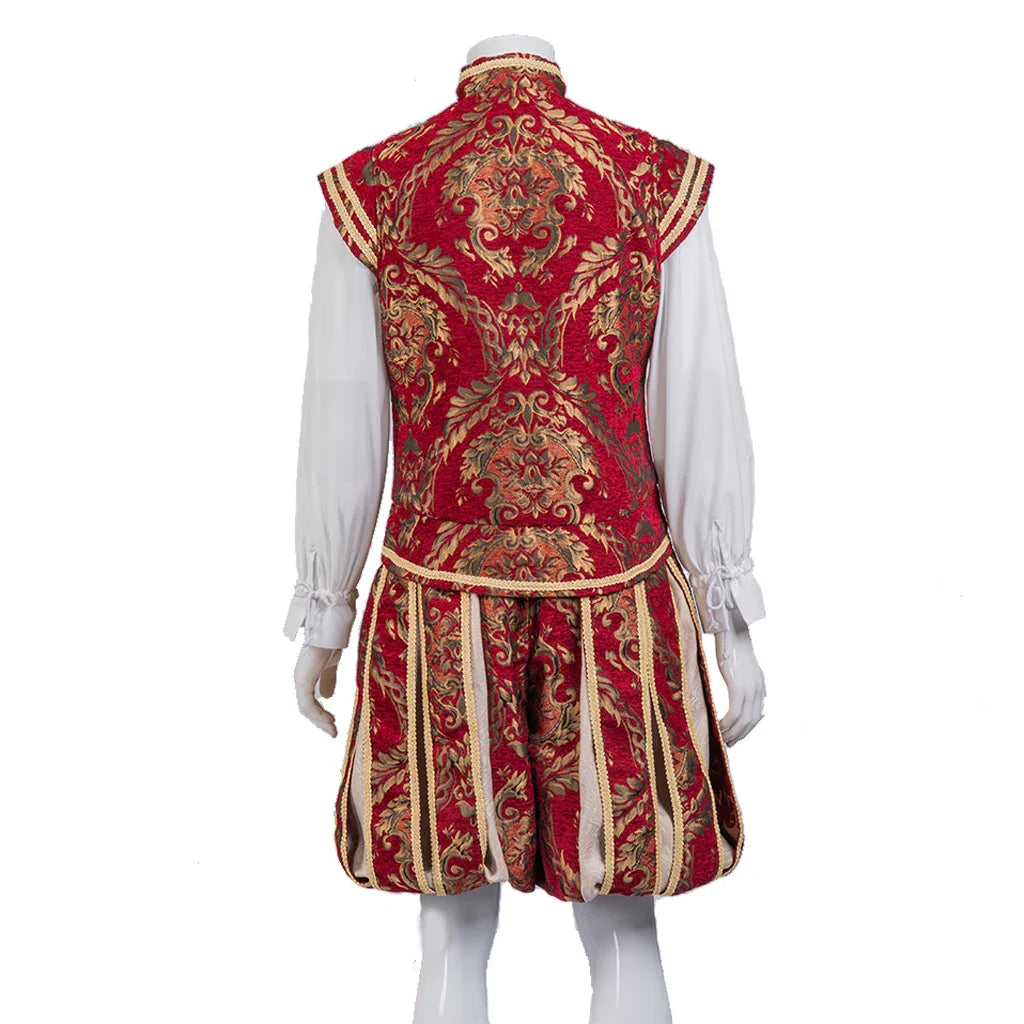 15th Century Renaissance Tudor King Prince Costume Vest & Pants Set – Elizabethan Outfit