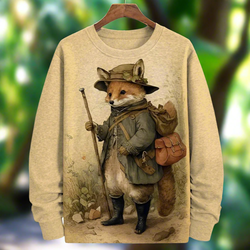 Trendy Unisex Graphic Sweater Collection with Fox Designs