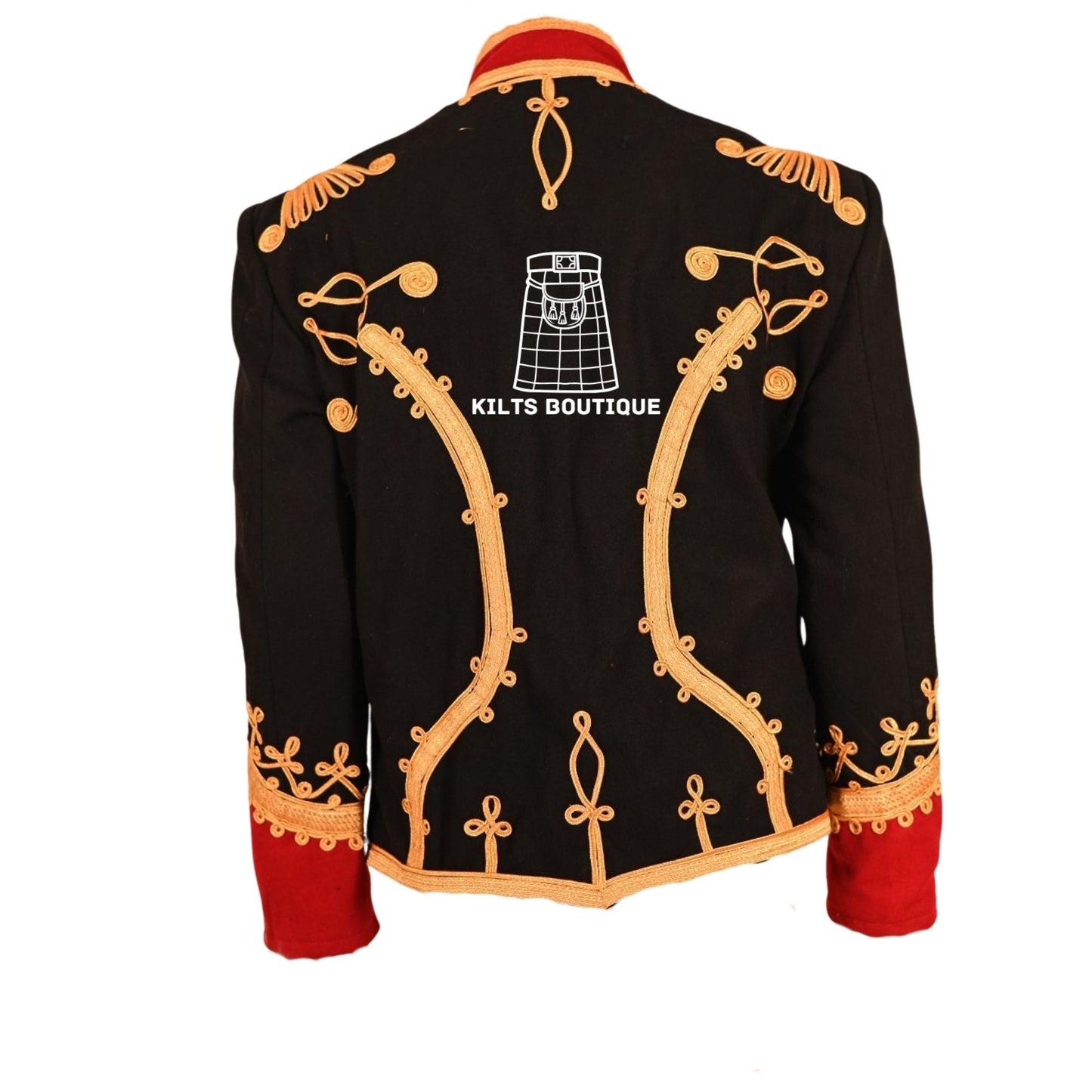 Scottish Hussar Parade Jacket Victorian Civil War Military Uniform Medieval Colonial Officers Coat