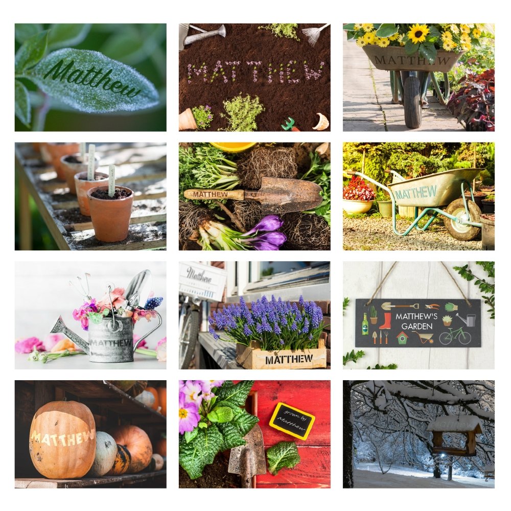 Personalised 2026 Gardening Desk Calendar