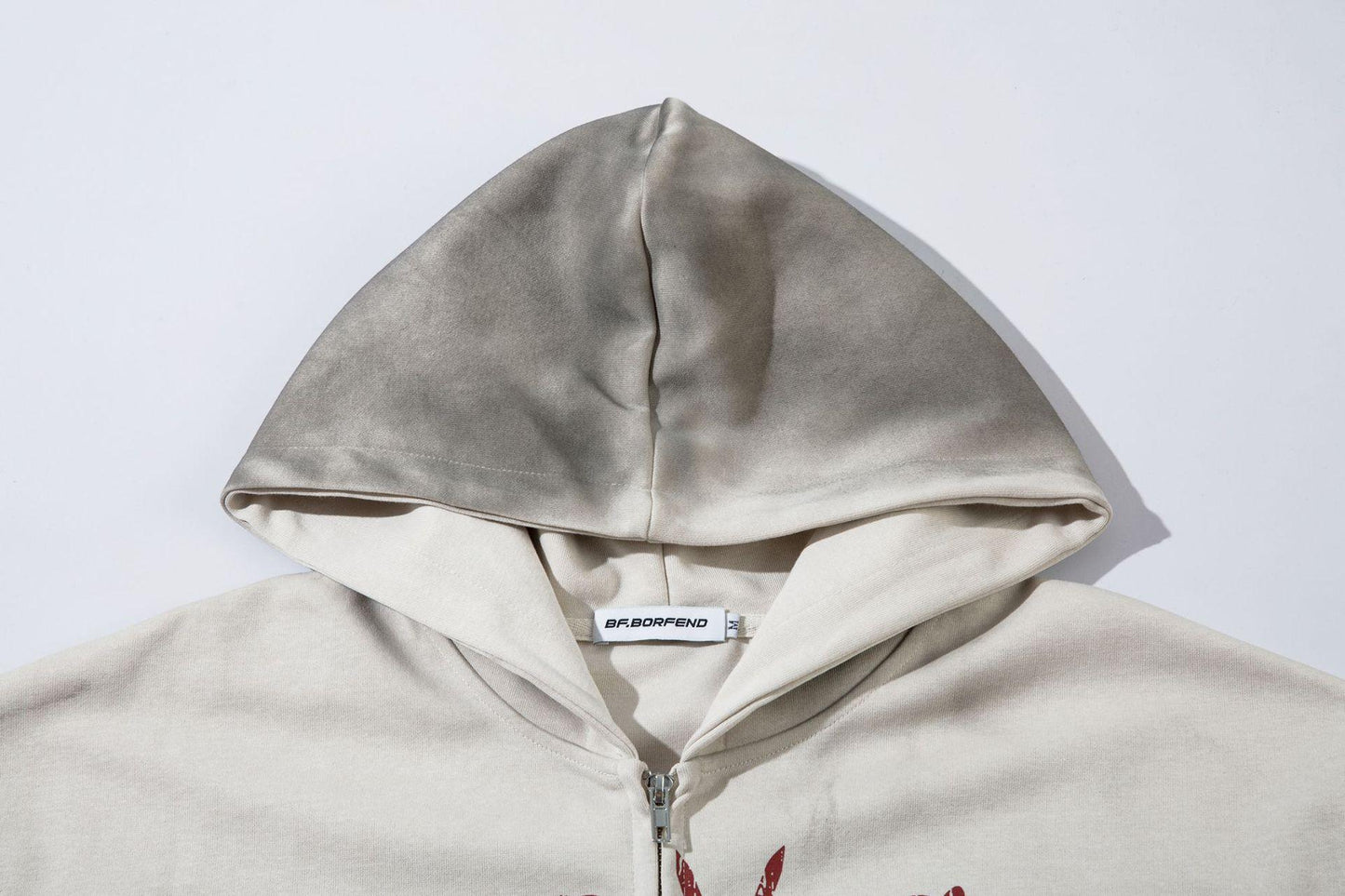 Retro Graffiti Zipper Hoodie – Trendy Fit