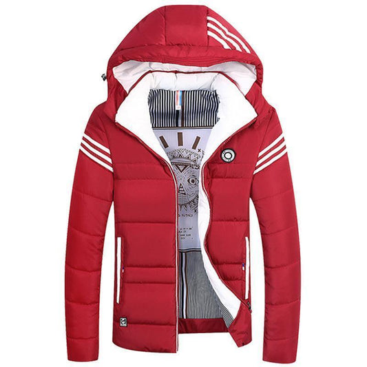 Unisex Thickened Padded Detachable Hoodie Winter Jacket