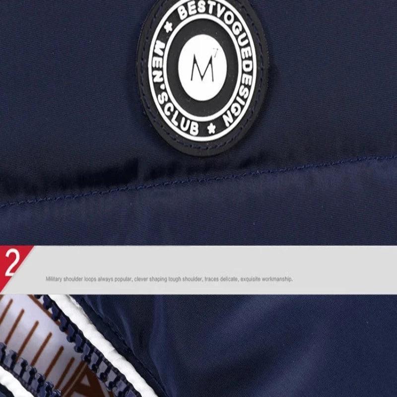 Unisex Thickened Padded Detachable Hoodie Winter Jacket